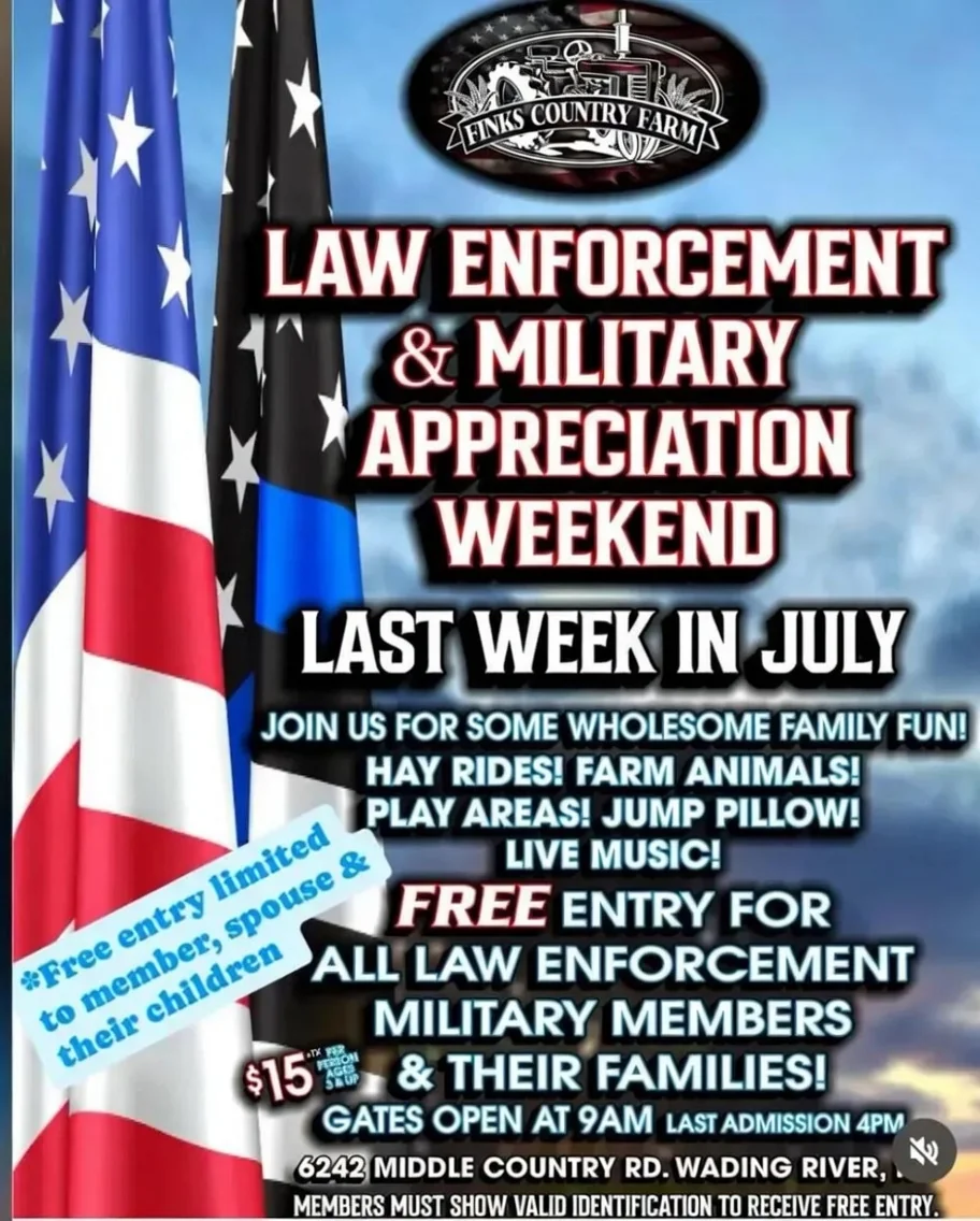 Fink’s Law Enforcement & Military Appreciation Weekend!
